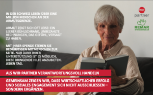 Wir sammeln spenden, um die Altersarmut in der Shweiz zu besiegen.